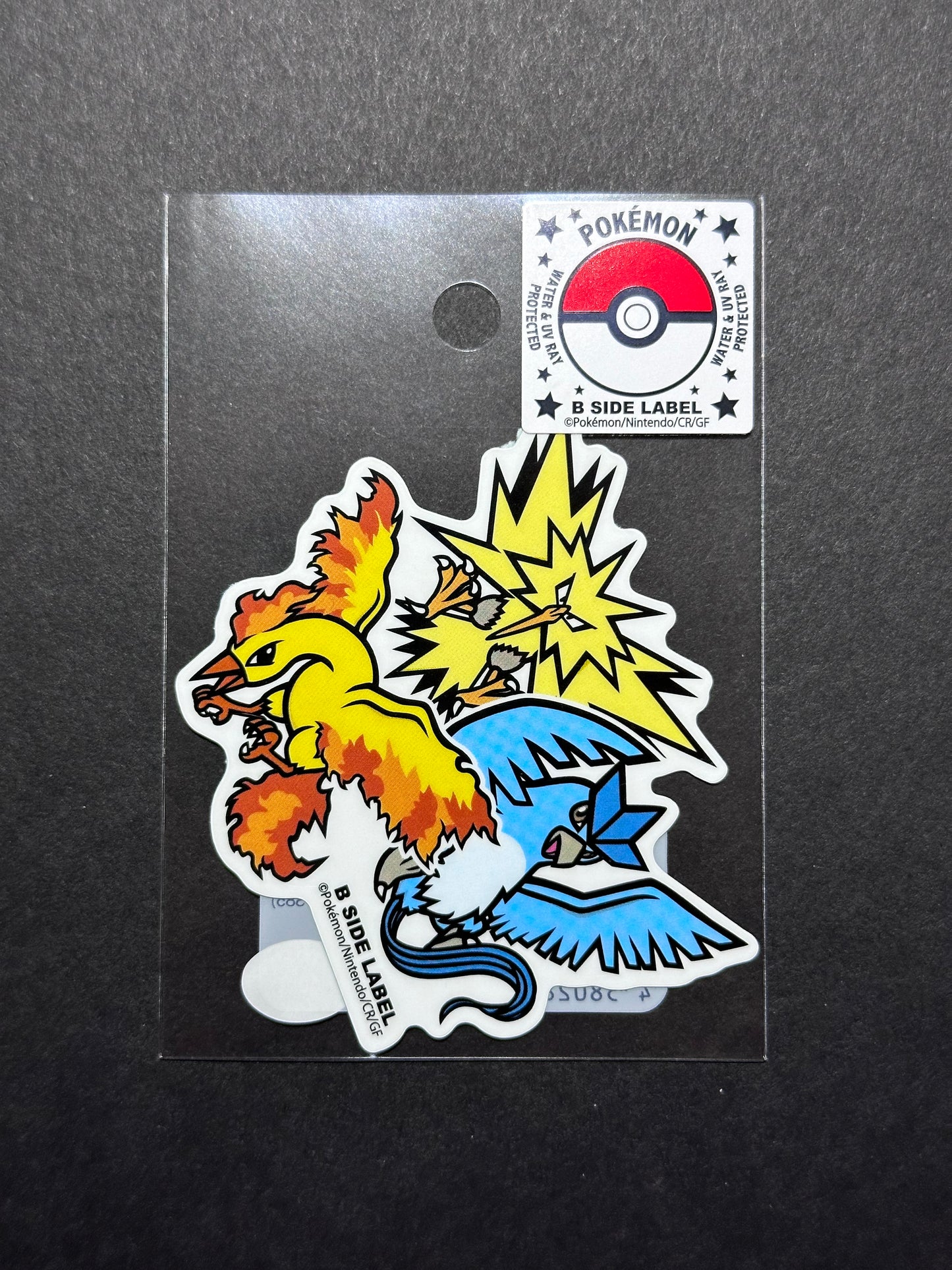 Pokémon - Articuno, Zapdos & Moltres - B-Side Label Collab Sticker