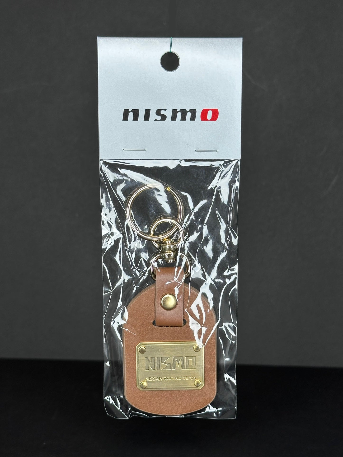 Nissan Nismo Heritage 1984 Logo Leather Metal Keychain - KWA10-50TG0