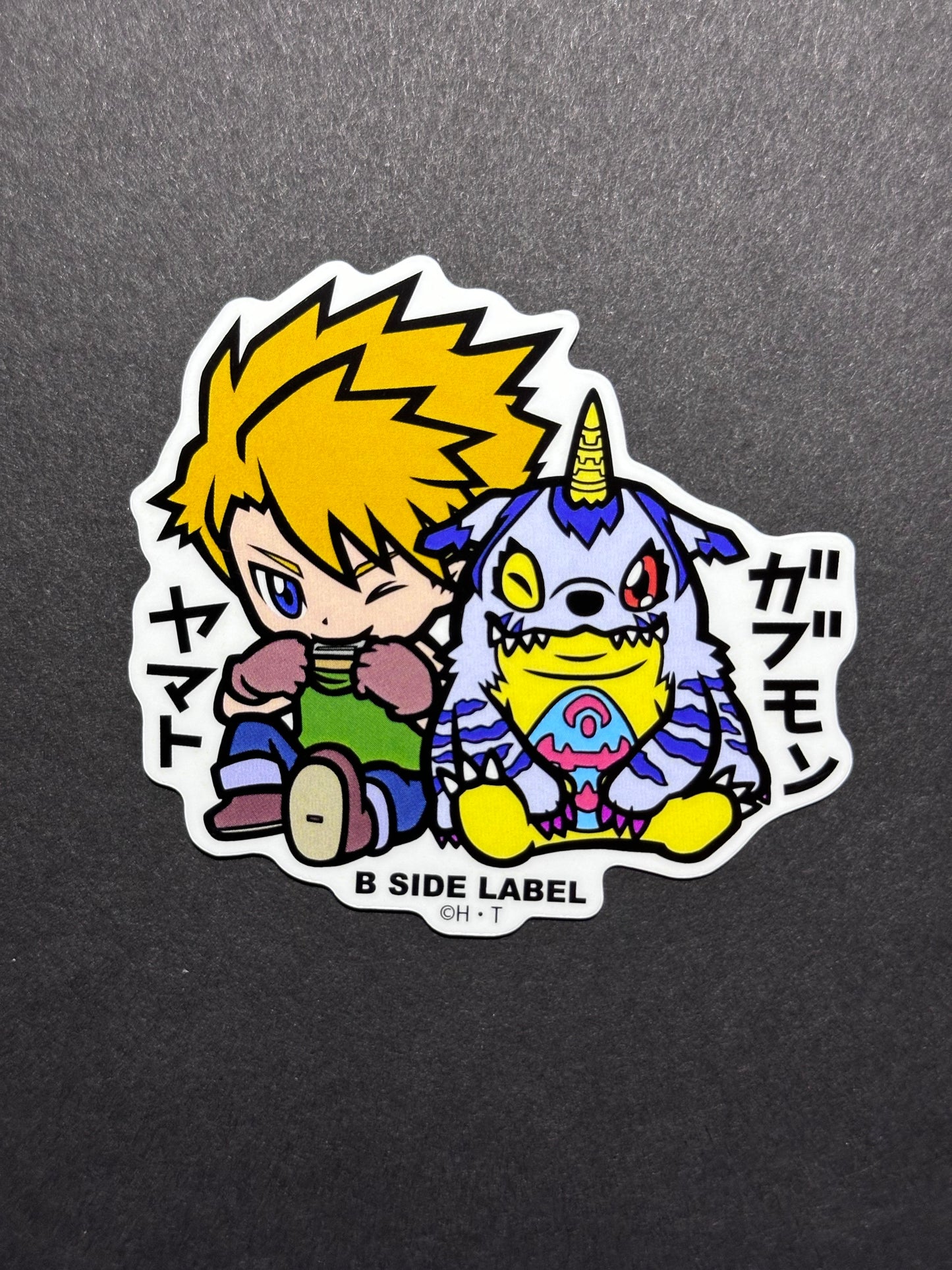 Digimon Adventure - Yamato & Gabumon - B-Side Label Collab Sticker