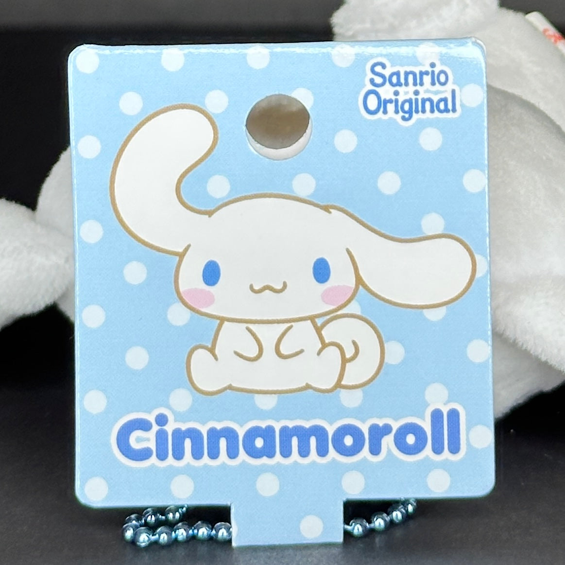 Sanrio Original Cinnamoroll Mascot Plush Keychain