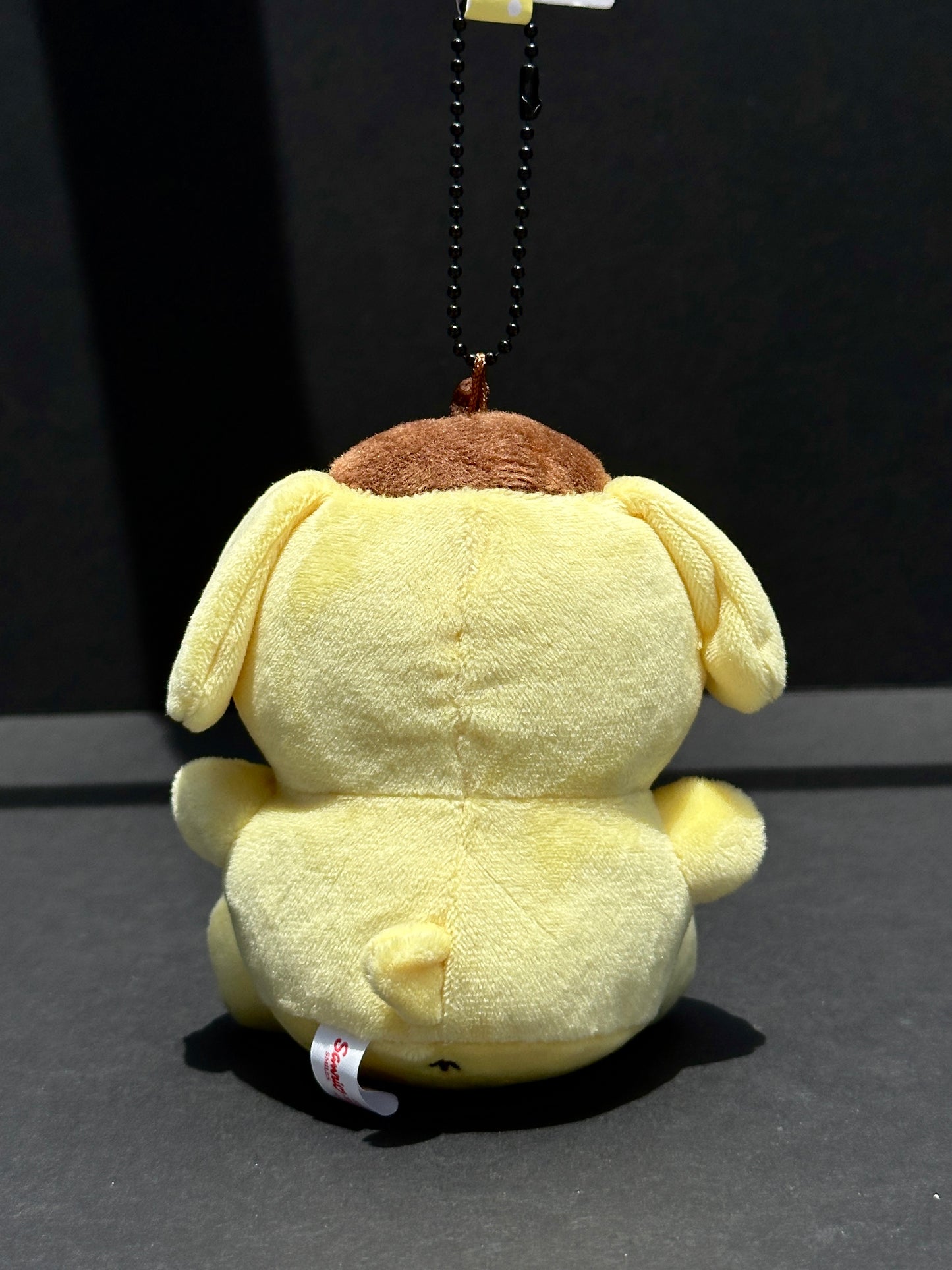 Sanrio Original Pompompurin Mascot Plush Keychain