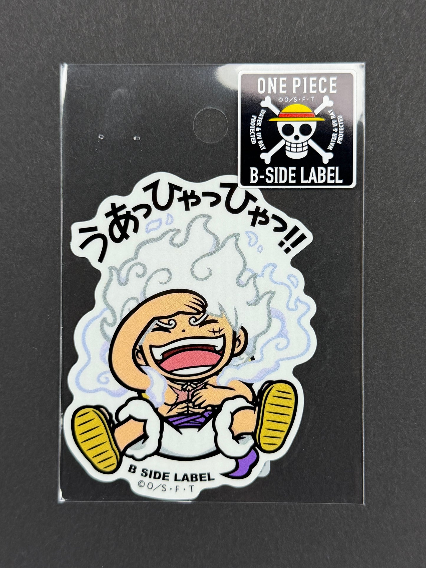 B-SIDE LABEL Collab Sticker - One Piece - Monkey D. Luffy (Gear 5 - "Hahaha!!")