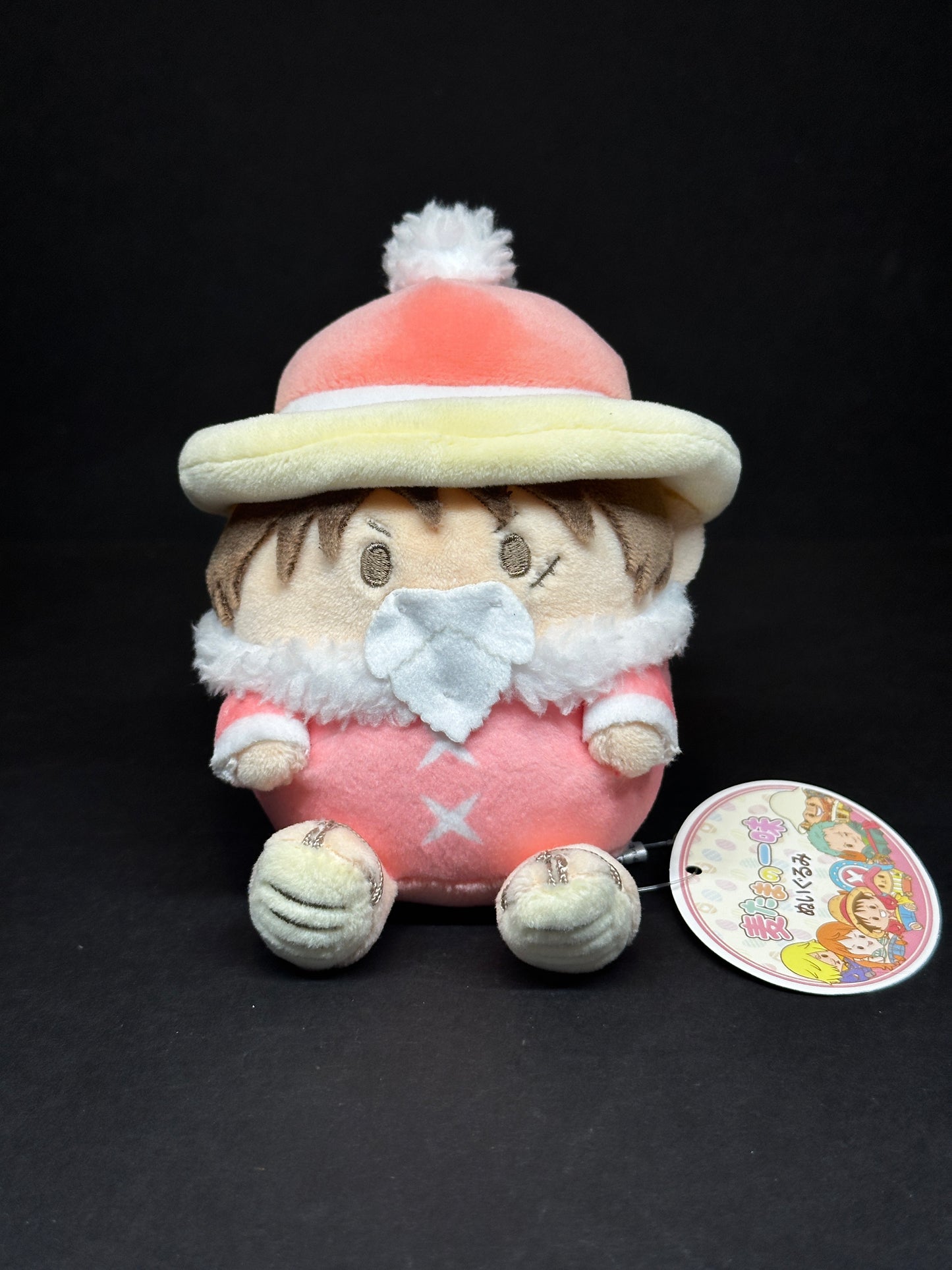 One Piece Mugitama (Straw-egg) Crew Plush - Luffy (Christmas Costume)