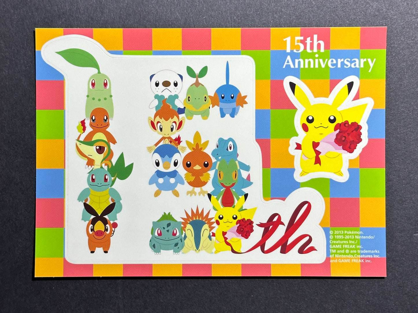 Pokemon Center 15th Anniversary Campaign Lottery Prizes (2nd, 3rd & 4th Place) Set