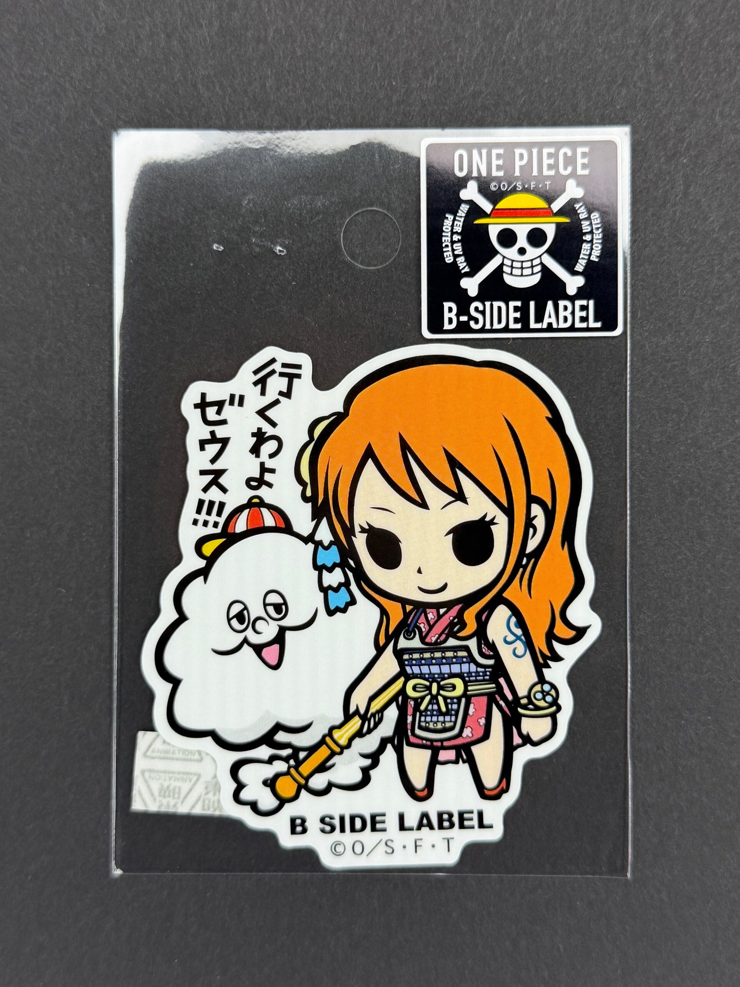 B-SIDE LABEL Collab Sticker - One Piece - Nami (Raid on Onigashima - "Let's go Zeus!!!")