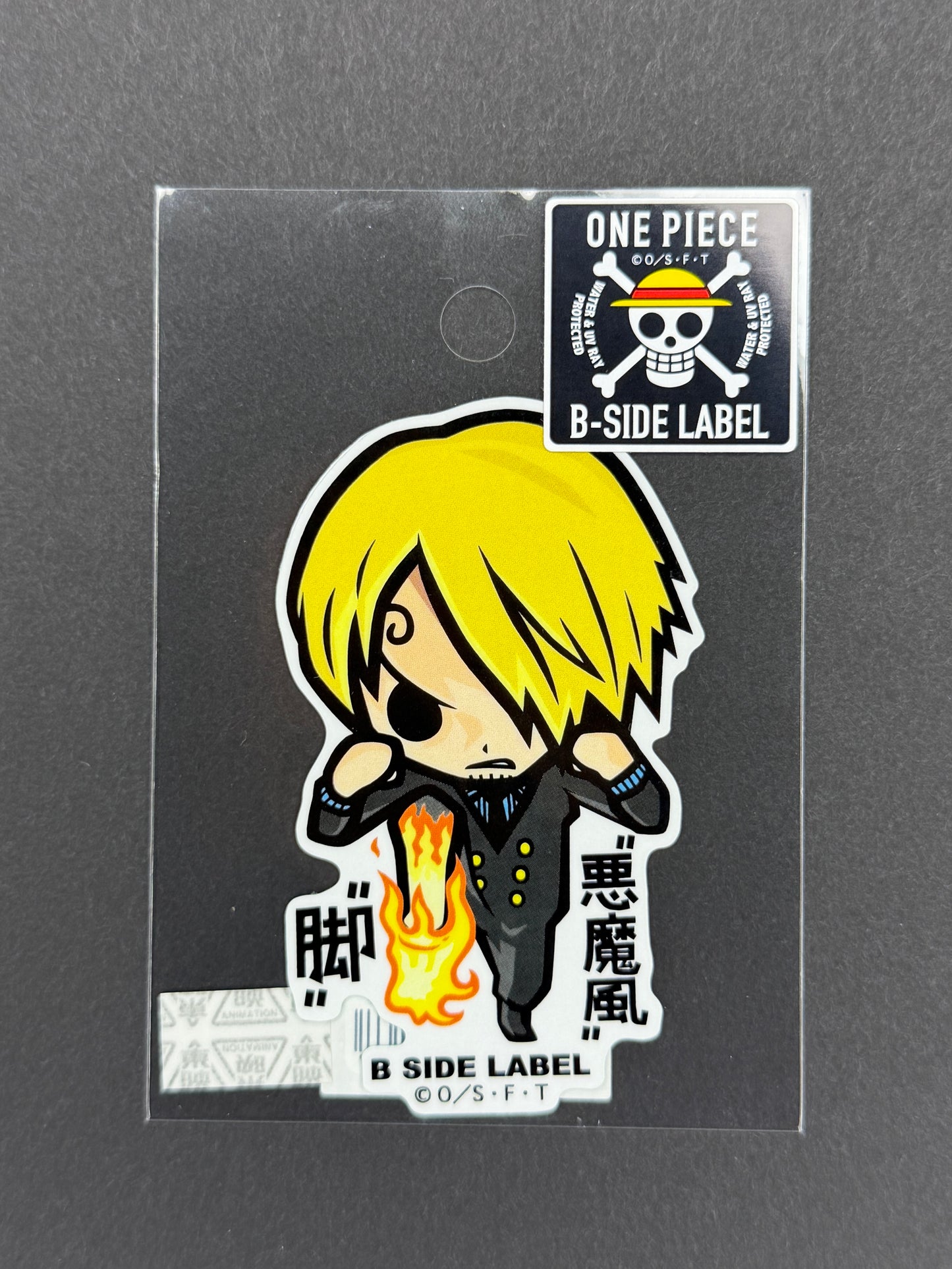 B-SIDE LABEL Collab Sticker - One Piece - Sanji (Romance Dawn - Diable Jambe)