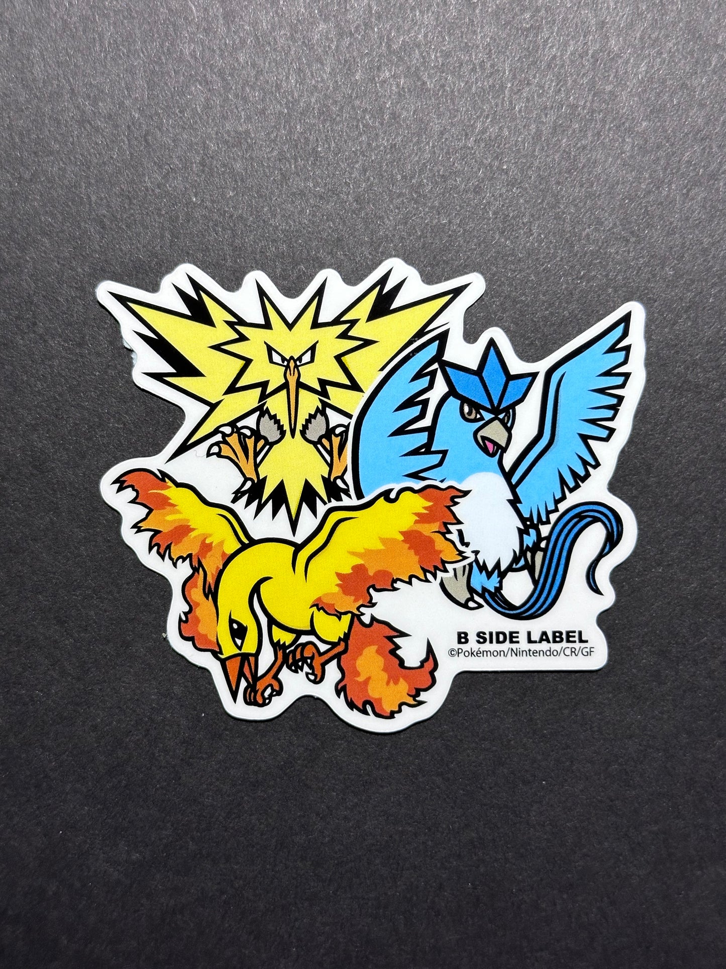 Pokémon - Articuno, Zapdos & Moltres - B-Side Label Collab Sticker
