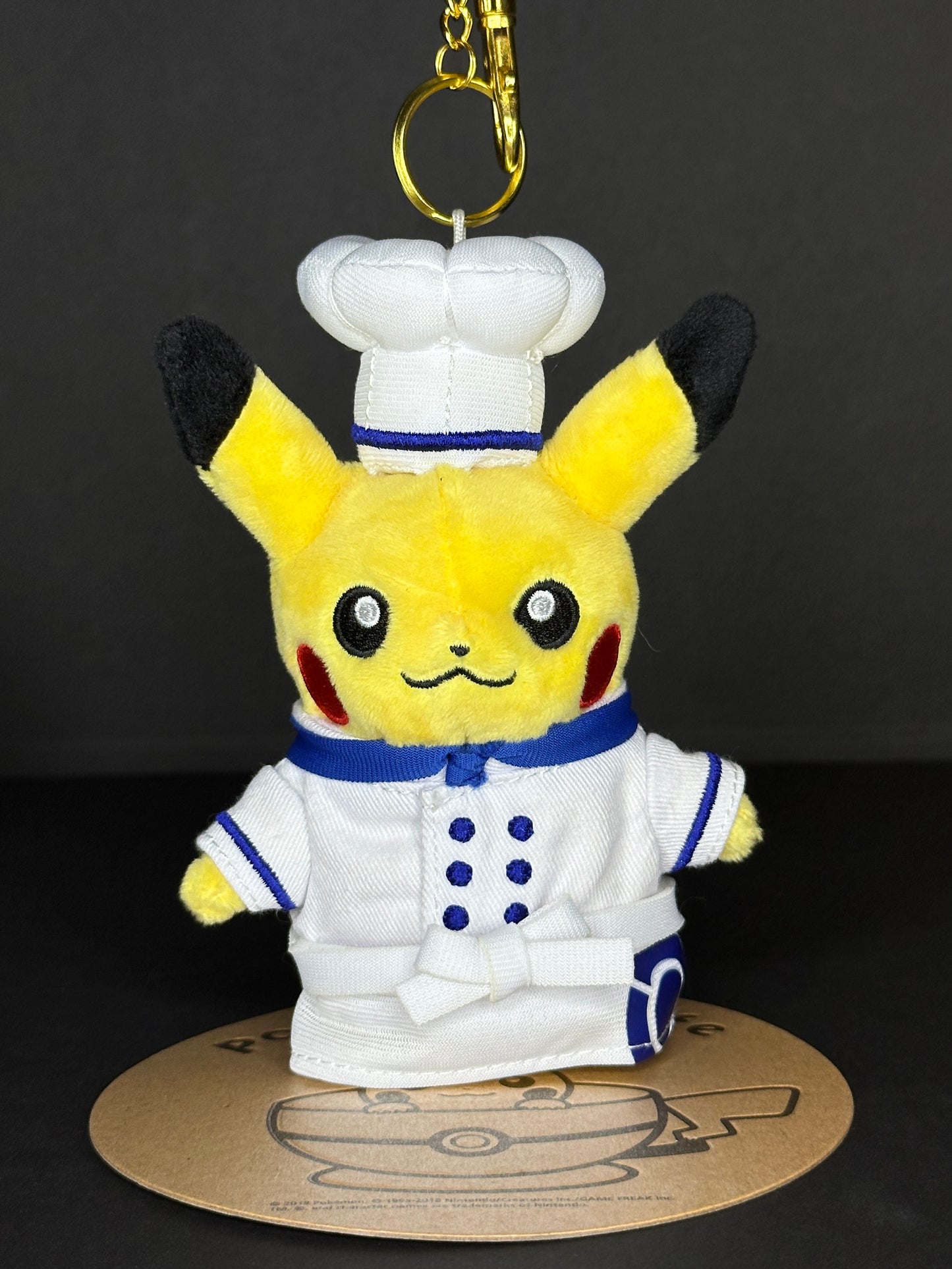 Pokémon Cafe - Chef Pikachu Mascot Plush Keychain