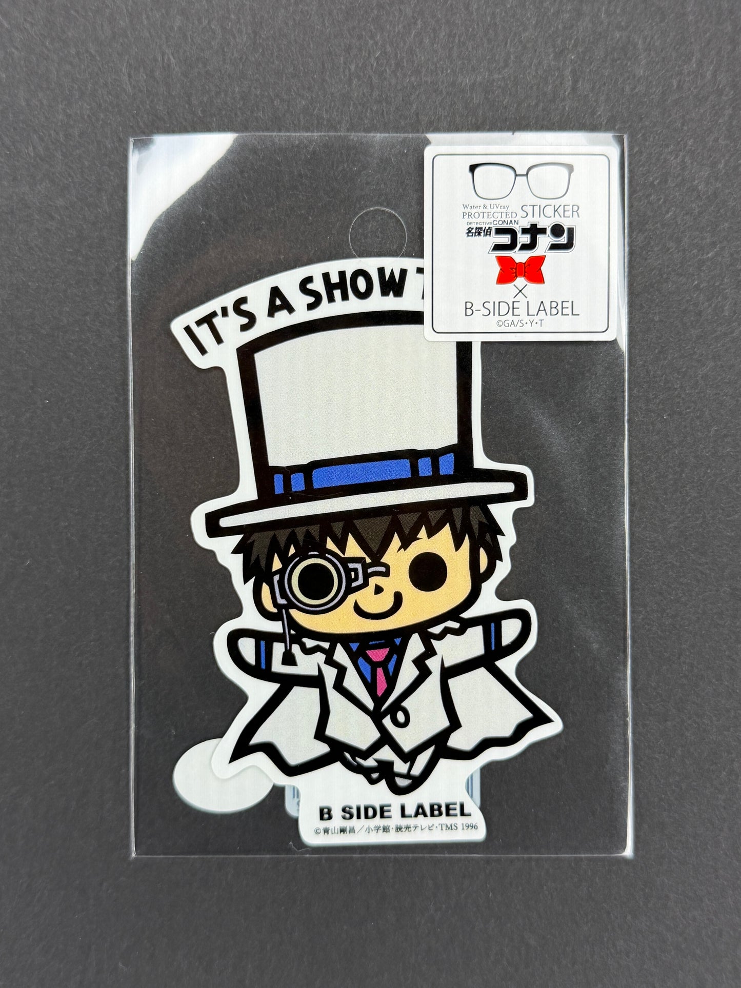 B-SIDE LABEL Collab Sticker - Detective Conan - Phantom Thief Kid ("IT'S SHOWTIME!")