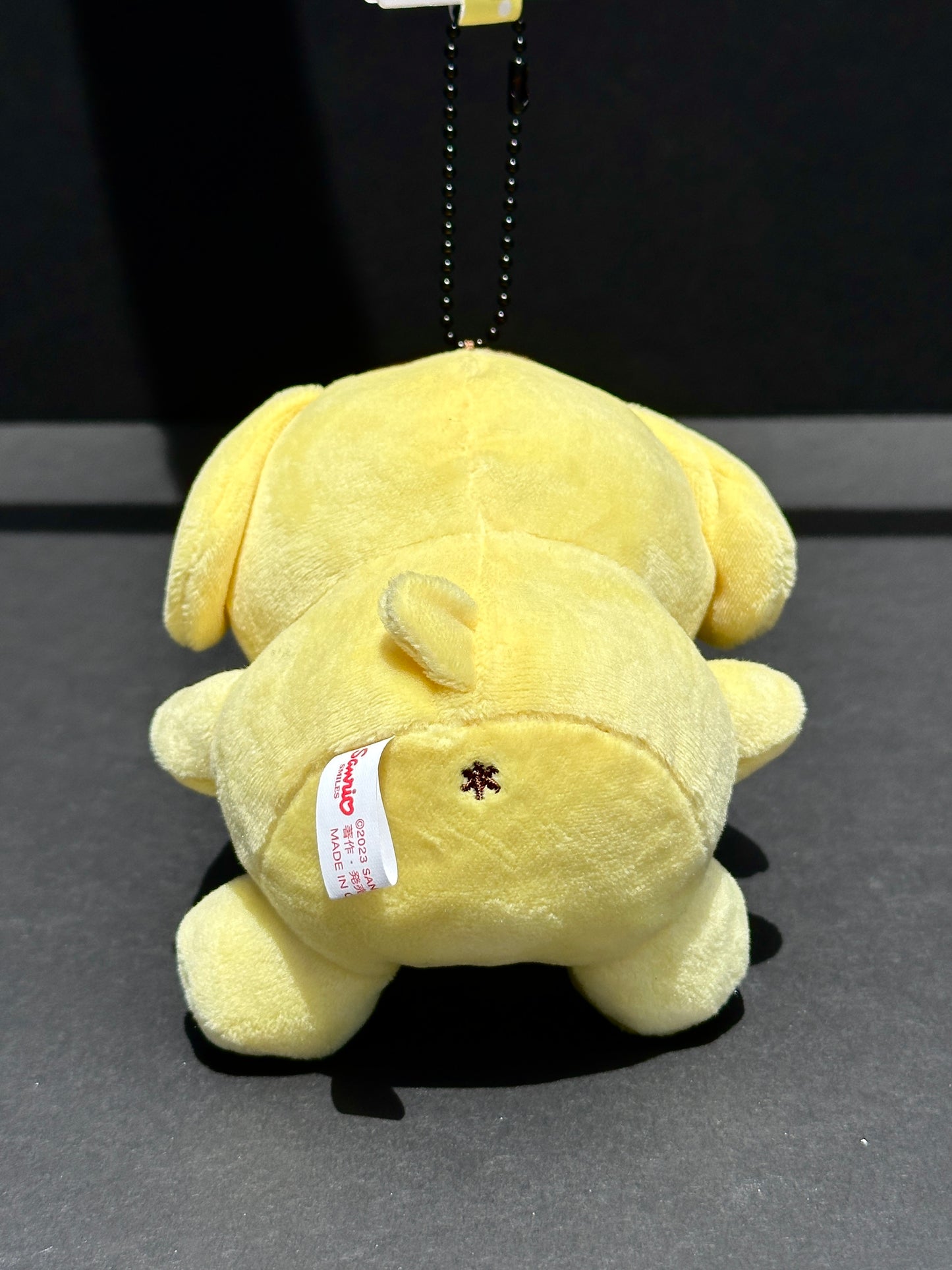 Sanrio Original Pompompurin Mascot Plush Keychain