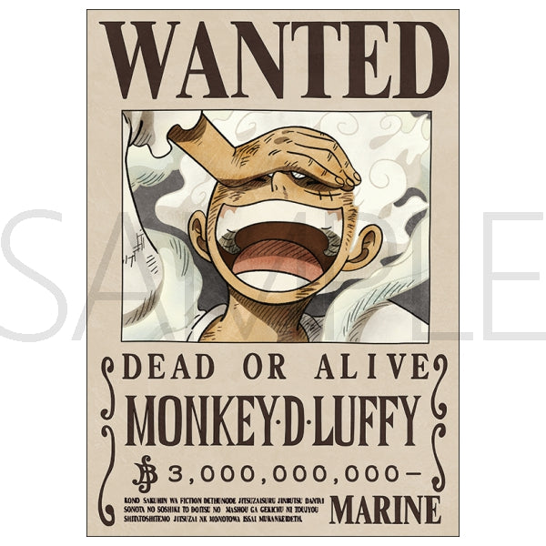 One Piece - Navy Issued Official Wanted Poster - Monkey D Luffy (3 Billion)