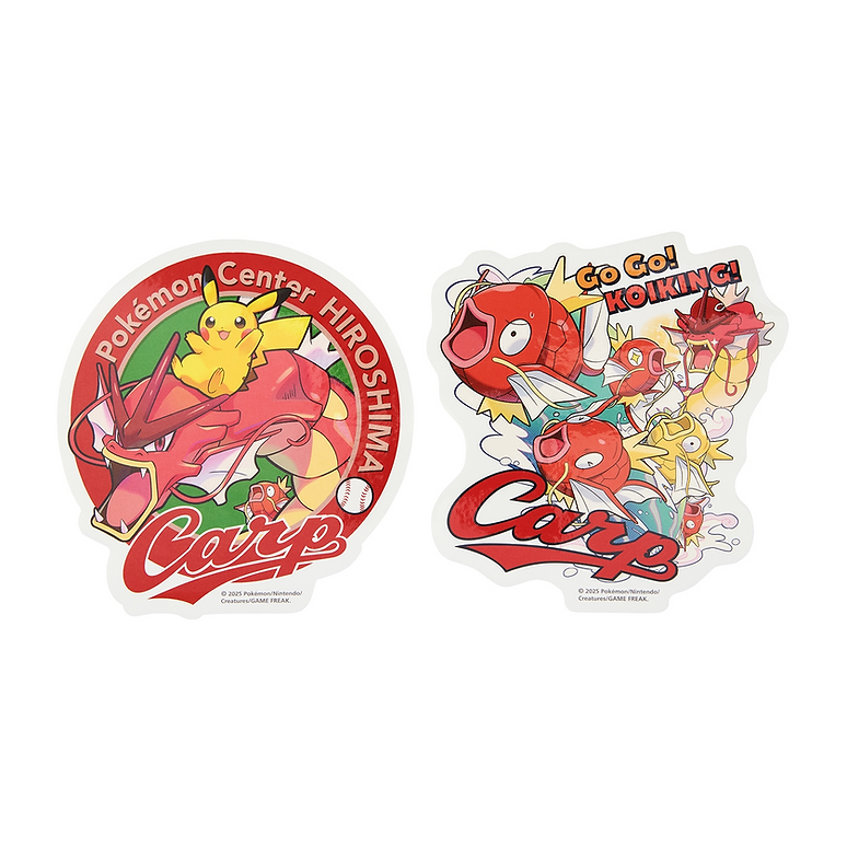 Pokémon Center Hiroshima x Carp Sticker Set