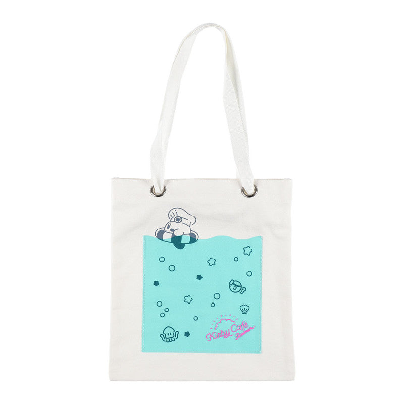 Kirby Cafe Summer - Neon Pocket Tote Bag