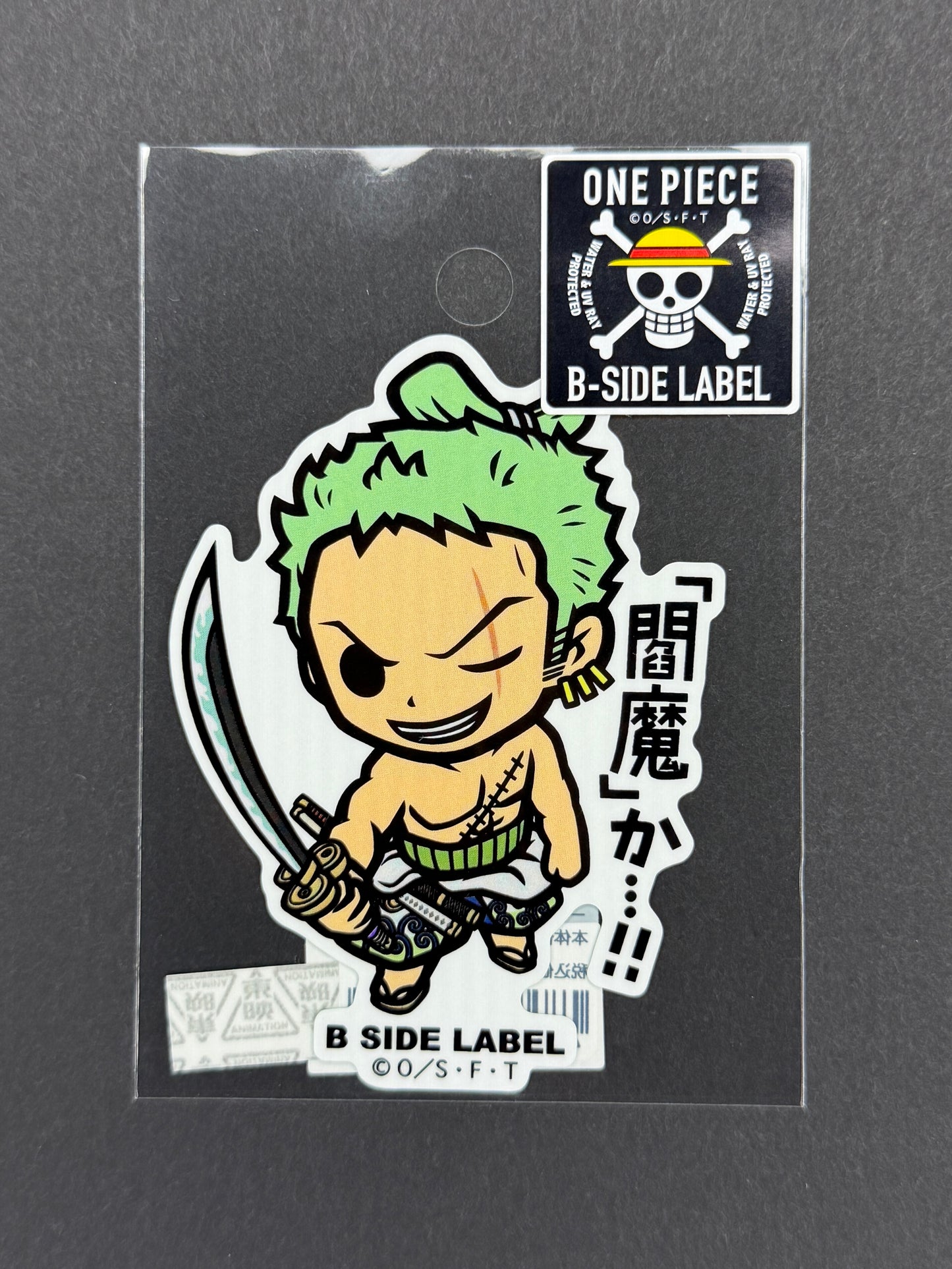 B-SIDE LABEL Collab Sticker - One Piece - Zorojuro