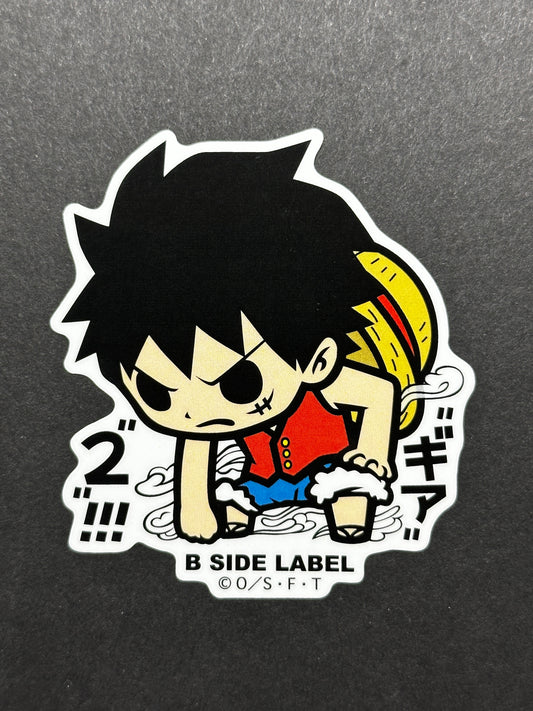 One Piece - Monkey D. Luffy (Gear 2) - B-Side Label Collab Sticker