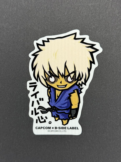 B-SIDE LABEL Collab Sticker - Capcom - Street Fighter - Brainwashed Ken
