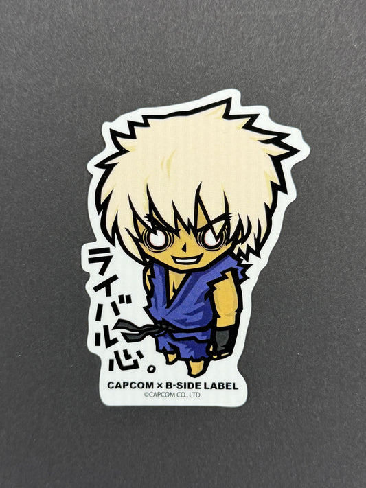 B-SIDE LABEL Collab Sticker - Capcom - Street Fighter - Brainwashed Ken