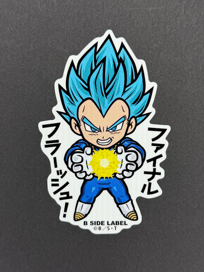 B-SIDE LABEL Collab Sticker - Dragonball Super - Super Saiyan God Super Saiyan Vegeta