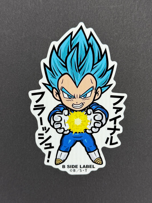 B-SIDE LABEL Collab Sticker - Dragonball Super - Super Saiyan God Super Saiyan Vegeta