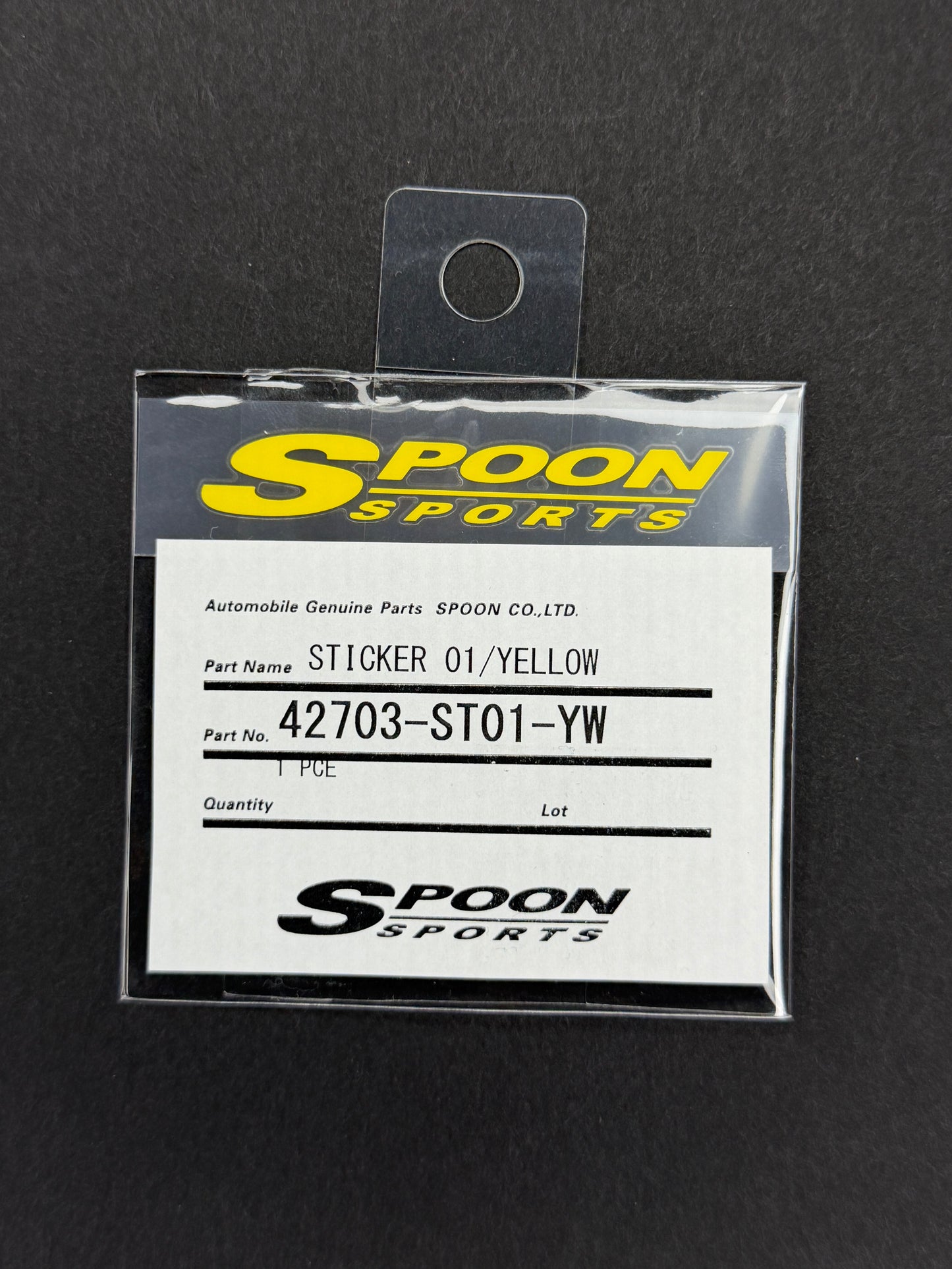 Spoon Sticker 01/Yellow - 42703-ST01-YW