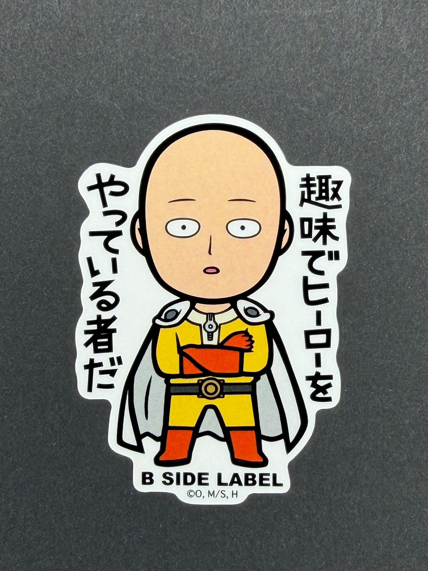 B-SIDE LABEL Collab Sticker - One Punch Man - Saitama (Casual)