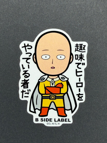B-SIDE LABEL Collab Sticker - One Punch Man - Saitama (Casual)