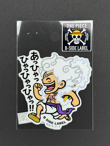 B-SIDE LABEL Collab Sticker - One Piece - Monkey D. Luffy (Gear 5 - "Hahahaha!!")