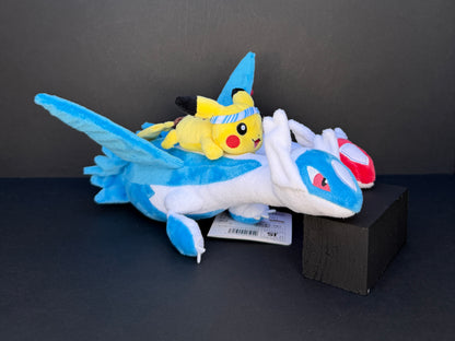 Pokémon Center Fukuoka - Pikachu on Latios & Latias Plush
