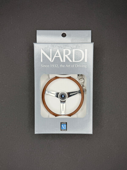 Nardi Classic Steering Wheel Keyholder - Wood/Polished Finish