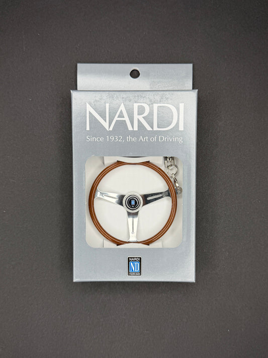 Nardi Classic Steering Wheel Keyholder - Wood/Polished Finish