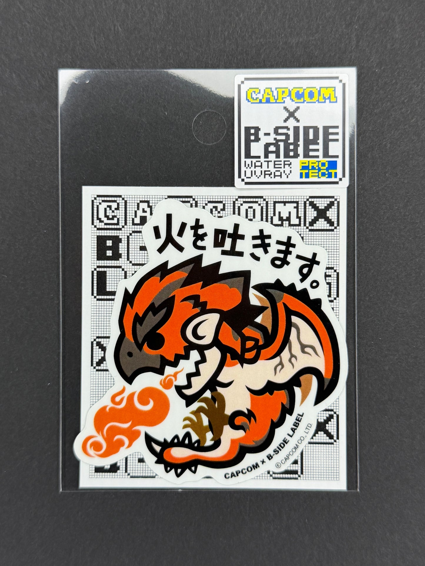 B-SIDE LABEL Collab Sticker - Capcom - Monster Hunter - Rathalos