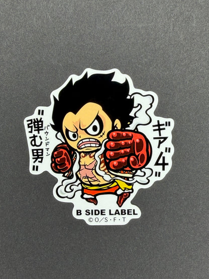 One Piece - Monkey D. Luffy (Gear 4 Boundman - Whole Cake Island) - B-Side Label Collab Sticker