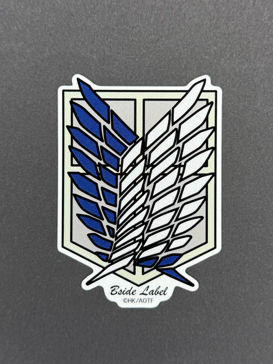 B-SIDE LABEL Collab Sticker - Attack on Titan - Survey Corp Emblem
