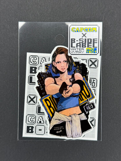 B-SIDE LABEL Collab Sticker - Capcom - Resident Evil 3 - Jill