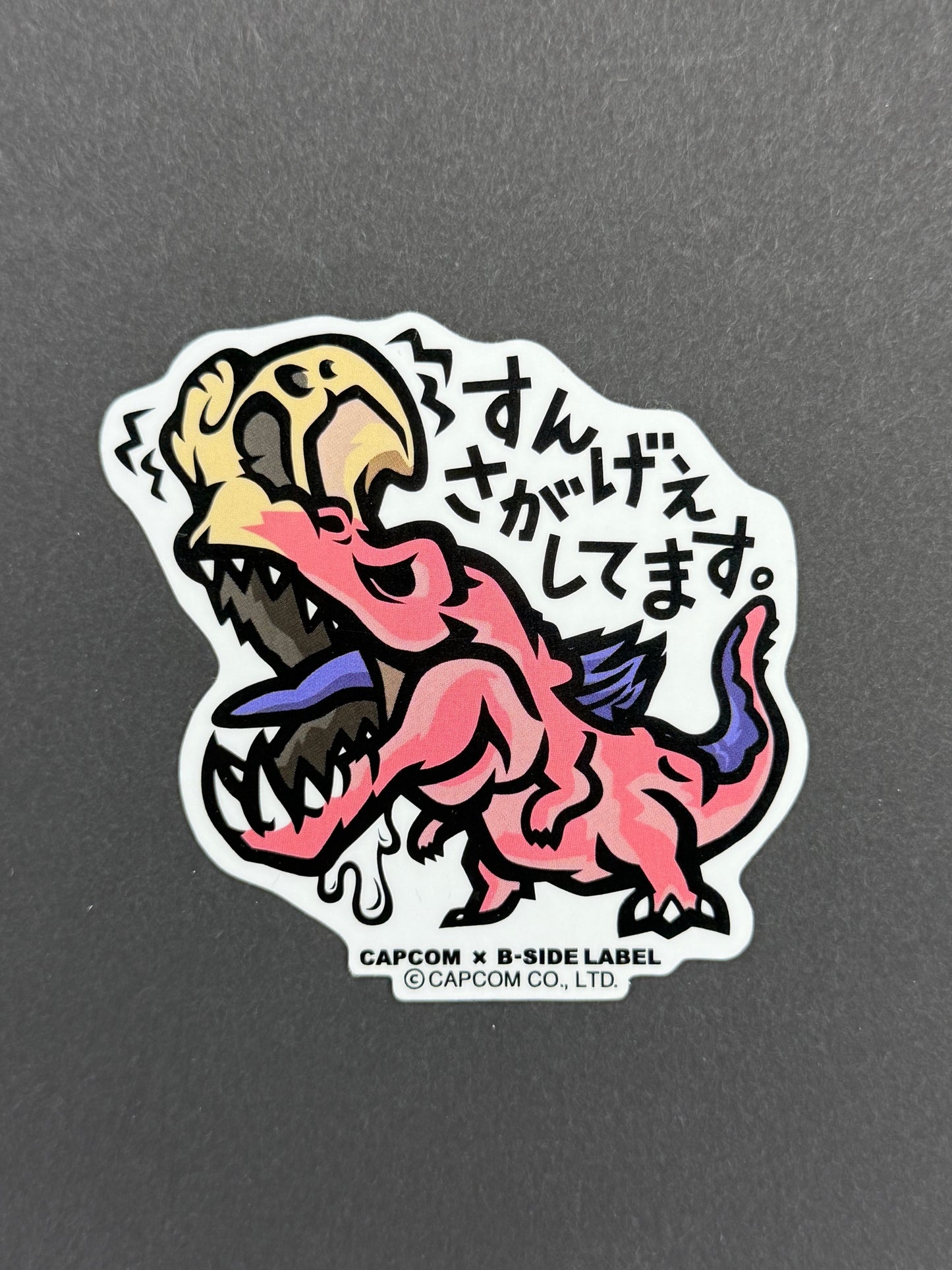 B-SIDE LABEL Collab Sticker - Capcom - Monster Hunter - Anjanath