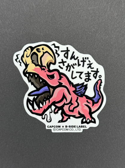 B-SIDE LABEL Collab Sticker - Capcom - Monster Hunter - Anjanath