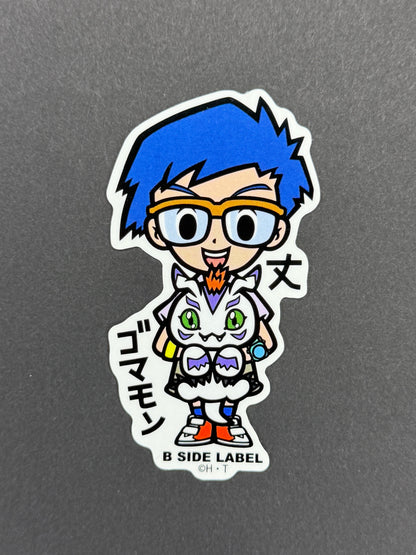 B-SIDE LABEL Collab Sticker - Digimon Adventure - Jo & Gomamon