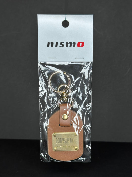 Nissan Nismo Heritage 1984 Logo Leather Metal Keychain - KWA10-50TG0