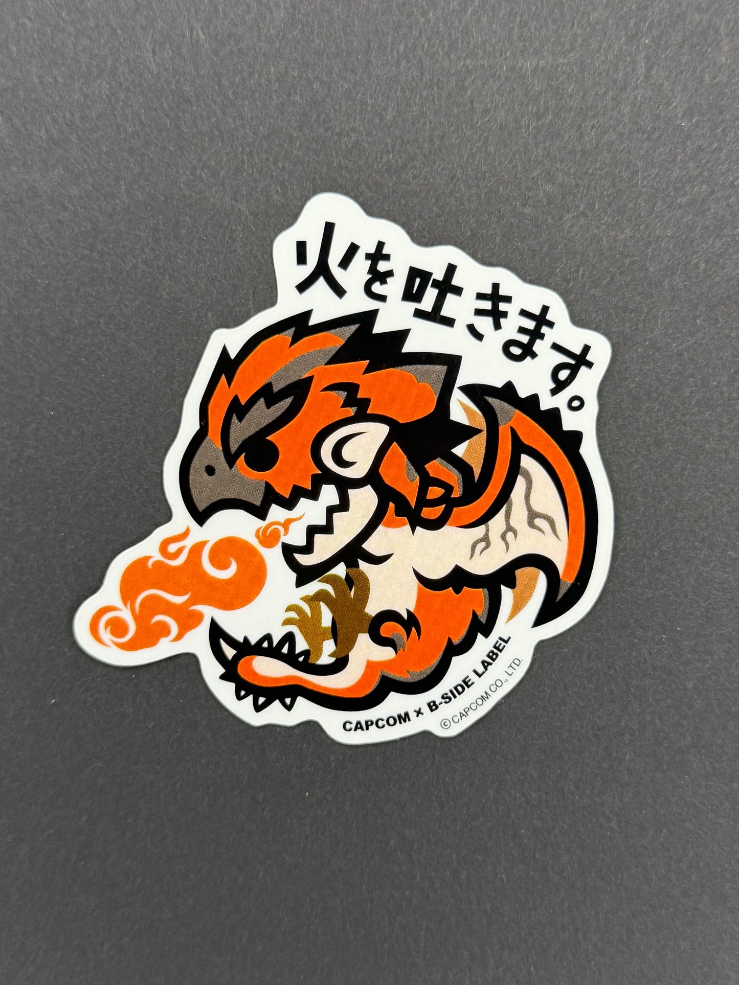 B-SIDE LABEL Collab Sticker - Capcom - Monster Hunter - Rathalos