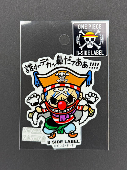 B-SIDE LABEL Collab Sticker - One Piece - Buggy the Clown