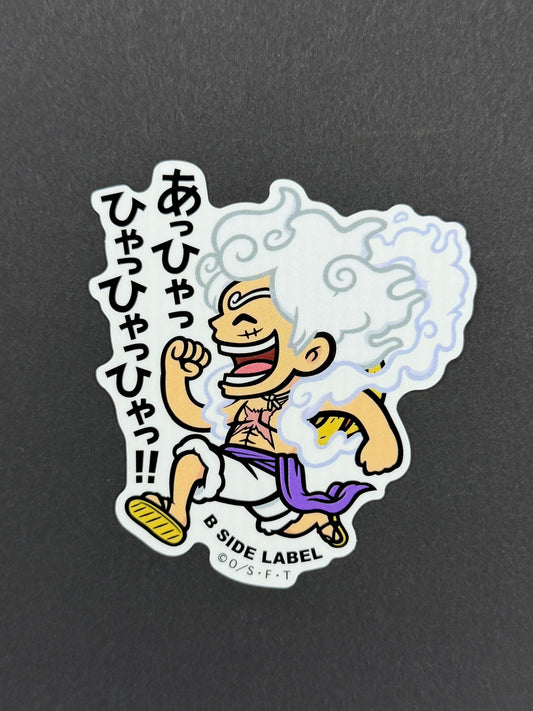 B-SIDE LABEL Collab Sticker - One Piece - Monkey D. Luffy (Gear 5 - "Hahahaha!!")