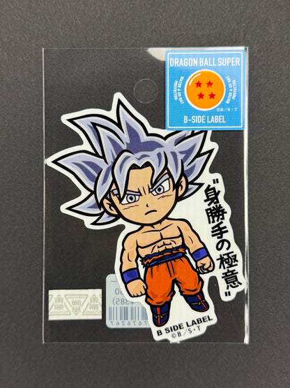 B-SIDE LABEL Collab Sticker - Dragonball Super - Perfected Ultra Instinct Goku