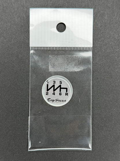 TOP SECRET Shift Pattern Sticker - 6-Speed