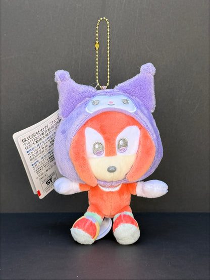 Sonic & Friends Sanrio Characters - Knuckles x Kuromi Plush