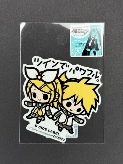 B-SIDE LABEL Collab Sticker - Hatsune Miku - Rin & Ren