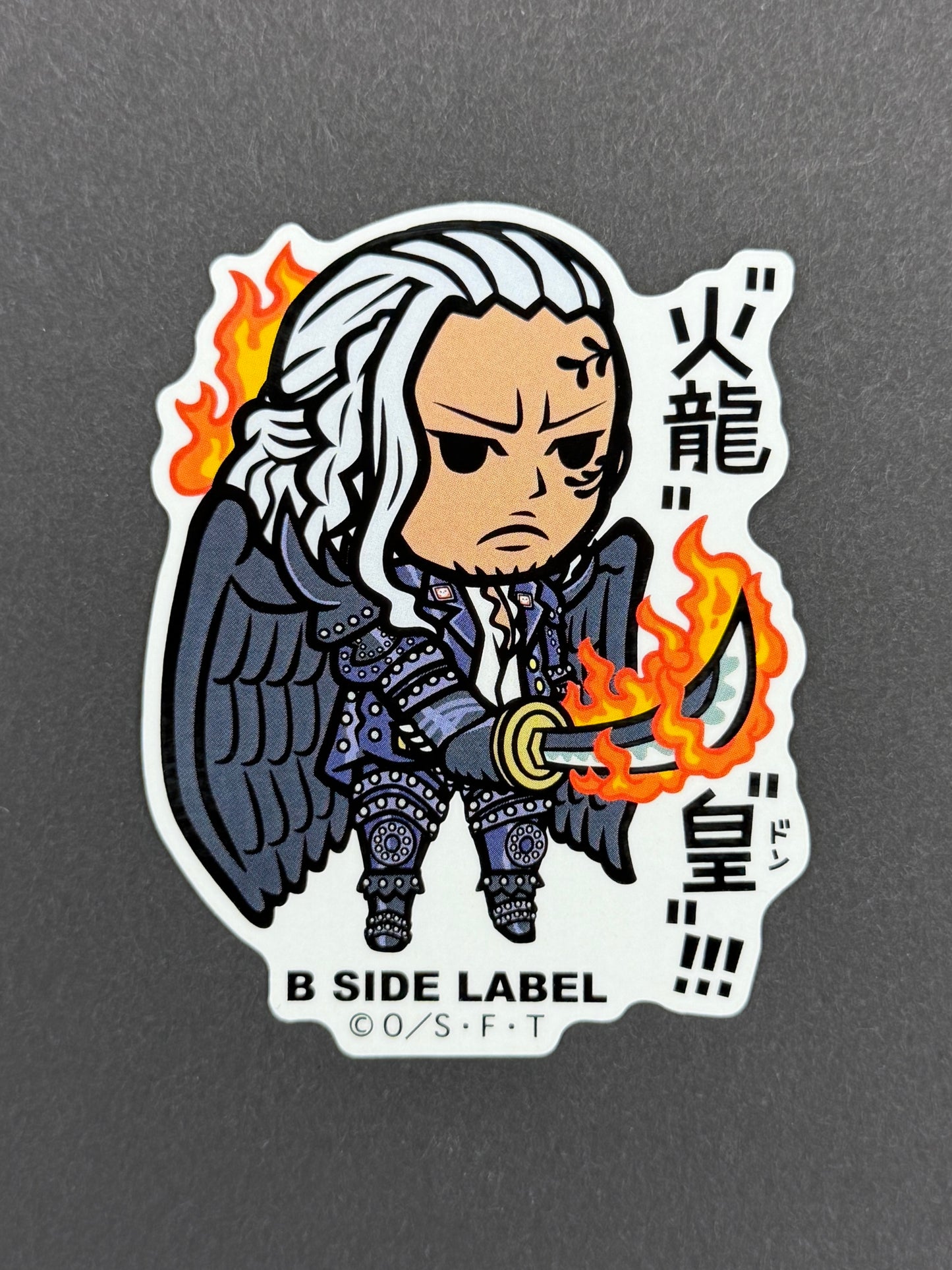 B-SIDE LABEL Collab Sticker - One Piece - King (Wano)
