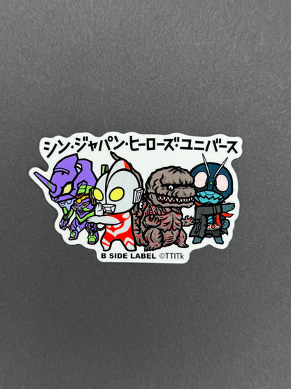 B-SIDE LABEL Collab Sticker - Shin Japan Heroes Universe - Assemble