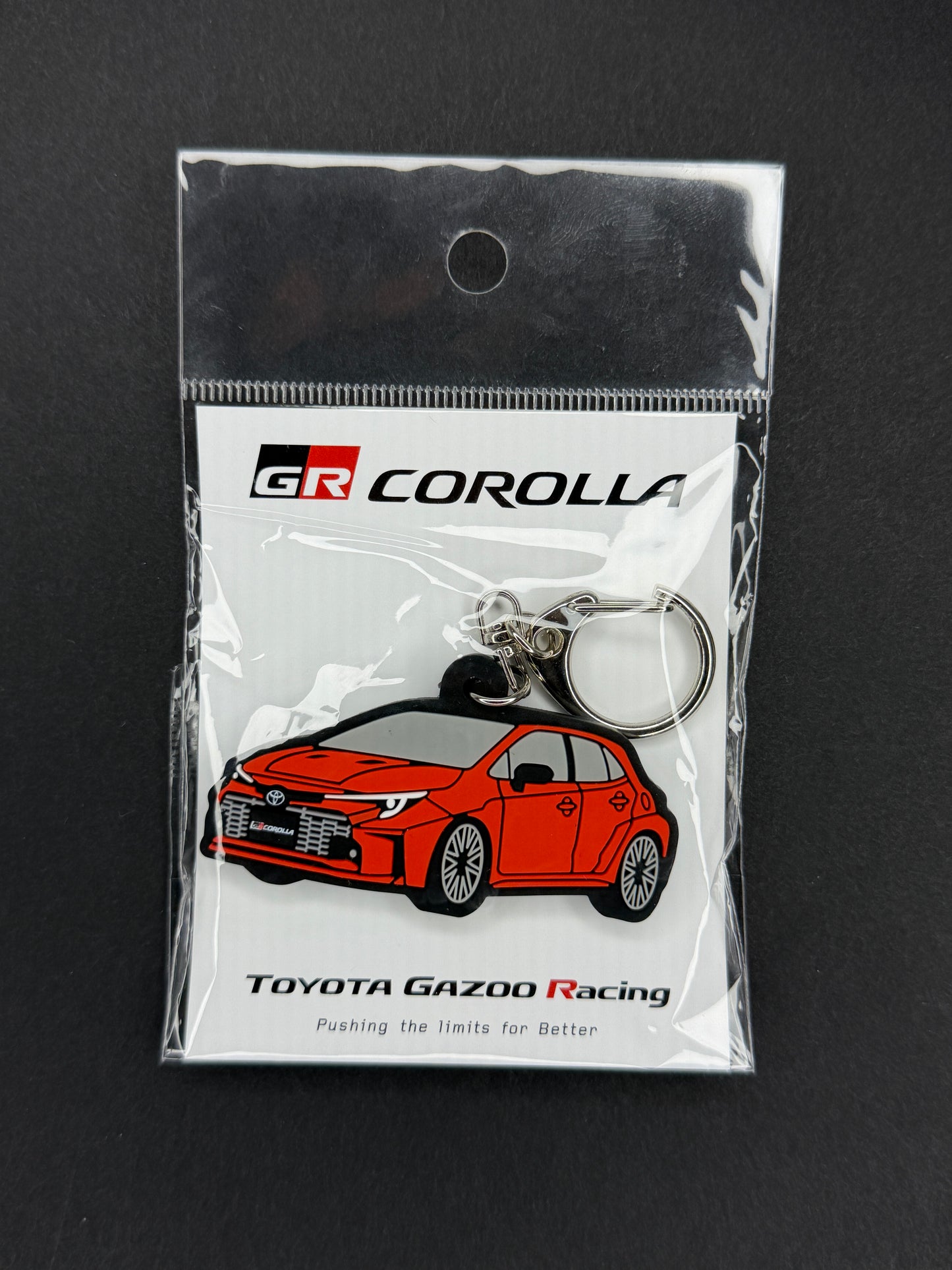 Toyota Gazoo Racing Collection GR Corolla Rubber Keyholder - Red