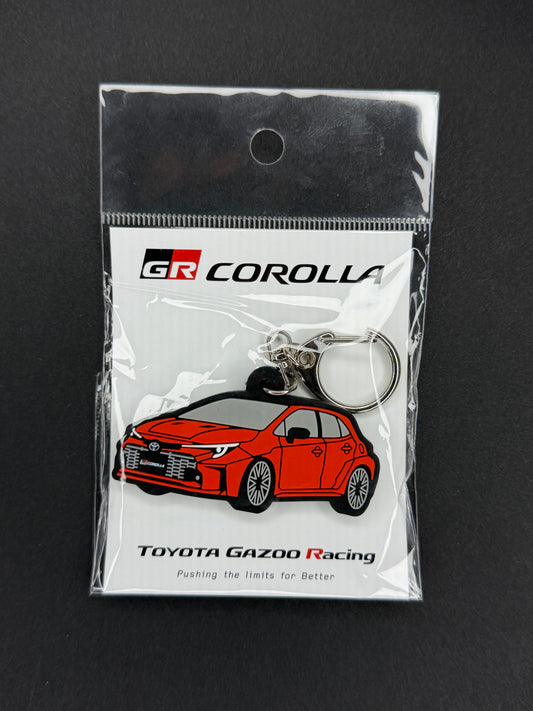 Toyota Gazoo Racing Collection GR Corolla Rubber Keyholder - Red