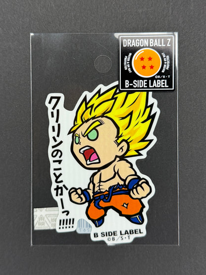 B-SIDE LABEL Collab Sticker - Dragonball Z - Super Saiyan Goku